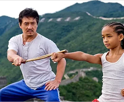 Jaden Smith Jackie Chan reunion