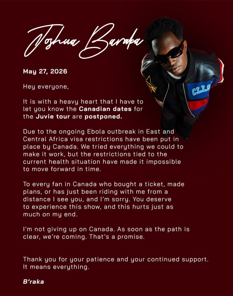 Joshua Baraka Tour